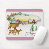 Niedliches Hirschfamilienhaus Mousepad (Mit Mouse)