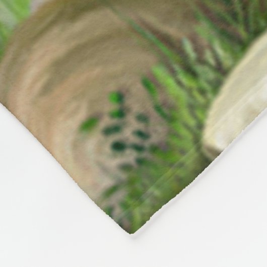 Niedliches Hirschflockenblanket Fleecedecke (Ecke)