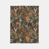 Niedliches Hirschmuster Fleecedecke (Vorderseite)