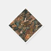 Niedliches Hirschmuster Serviette (Ecke)