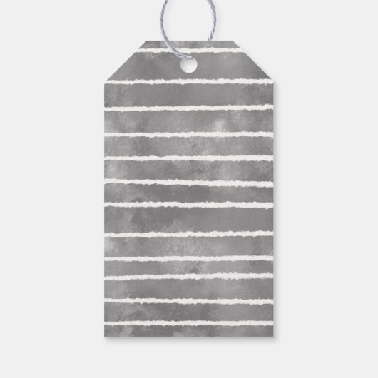 Niedliches Hirschthema Gender Neutral Winter Baby Geschenkanhänger (Rückseite)