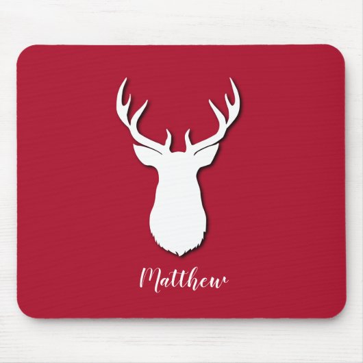 Niedliches Hirschtropfmuster Mousepad (Vorne)