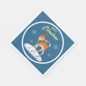 Niedliches Hirschweihpapier Napkin Serviette (Ecke)