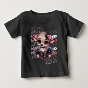 Niedliches Hochland Kuh Ballerina - Kawaii Tier Baby T-shirt