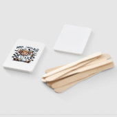 Niedliches Hochland Kuh Kaschiertes Halloween Fächer (Non-assembled)