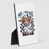 Niedliches Hochland Kuh Kaschiertes Halloween Fotoplatte (Seite)