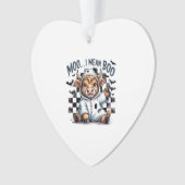 Niedliches Hochland Kuh Kaschiertes Halloween Ornament (Vorderseite)