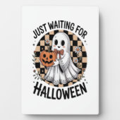 Niedliches Hochland-KuhHalloween (2) Fotoplatte (Vorderseite)