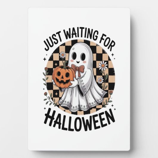 Niedliches Hochland-KuhHalloween (2) Fotoplatte (Vorderseite)