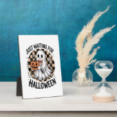 Niedliches Hochland-KuhHalloween (2) Fotoplatte (Seite)