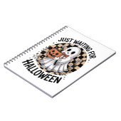 Niedliches Hochland-KuhHalloween (2) Notizblock (Linke Seite)