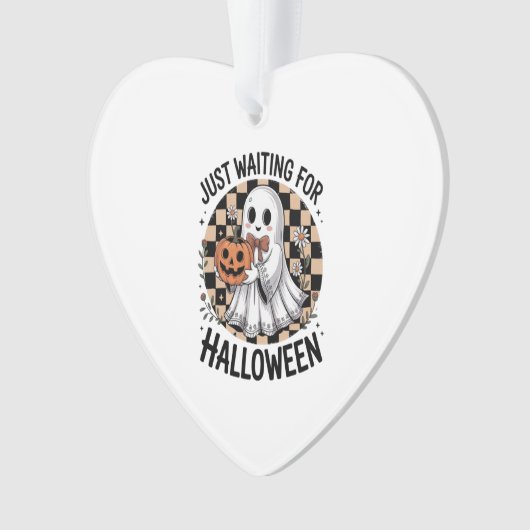 Niedliches Hochland-KuhHalloween (2) Ornament (Vorderseite)