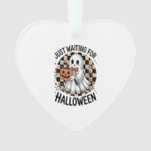 Niedliches Hochland-KuhHalloween (2) Ornament (Vorderseite)