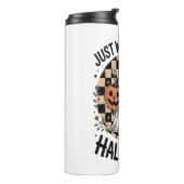 Niedliches Hochland-KuhHalloween (2) Thermosbecher (Nach links gedreht)