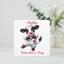 Niedliches Hochland - Valentinstag-Karte