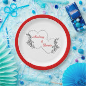 Niedliches Hochzeitsempfang Pappteller (Party)