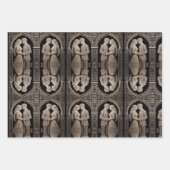 Niedliches Hochzeitspaar aus Geschenkpapier Set (Vorderseite 2)