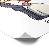 Niedliches Hochzeitsposter Poster (Ecke)