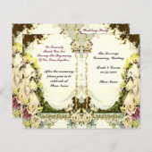 niedliches Hochzeitsprogramm (Vorne/Hinten)