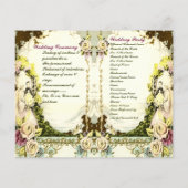 niedliches Hochzeitsprogramm (Rückseite)