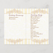 niedliches Hochzeitsprogramm (Rückseite)