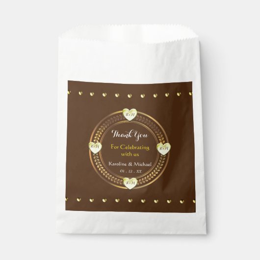 Niedliches Hochzeitsszenario-Party Geschenktütchen (Vorderseite)