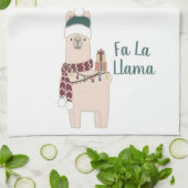 Niedliches Holiday Fa La llama Design Geschirrtuch (Gefaltet)