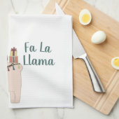 Niedliches Holiday Fa La llama Design Geschirrtuch (Viertel Falte)