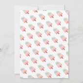 Niedliches holografisches Eisgradienten Sommer Par Einladung (Rückseite)