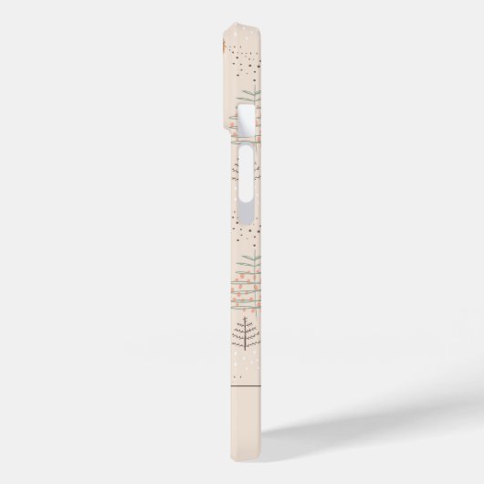 Niedliches Holz Igel Muster Case-Mate iPhone Hülle (Rückseite / Links)