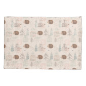 Niedliches Holz Igel Muster Kissenbezug (Rückseite)