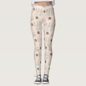 Niedliches Holz Igel Muster Leggings (Vorderseite)