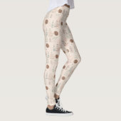 Niedliches Holz Igel Muster Leggings (Rechts)