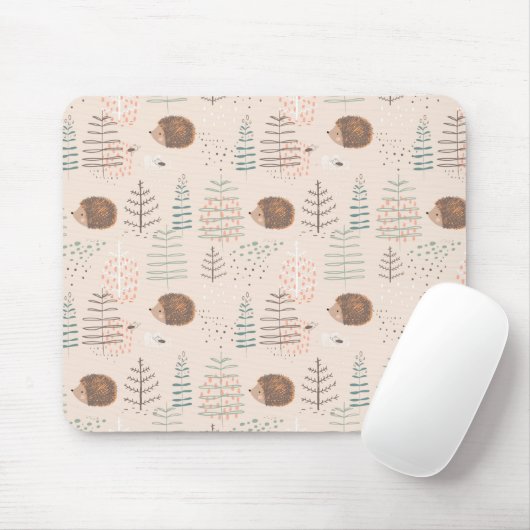 Niedliches Holz Igel Muster Mousepad (Mit Mouse)