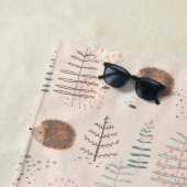 Niedliches Holz Igel Muster Strandtuch (Beispiel)