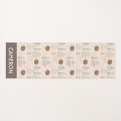 Niedliches Holz Igel Muster Yogamatte (Vorderseite (Horizontal))