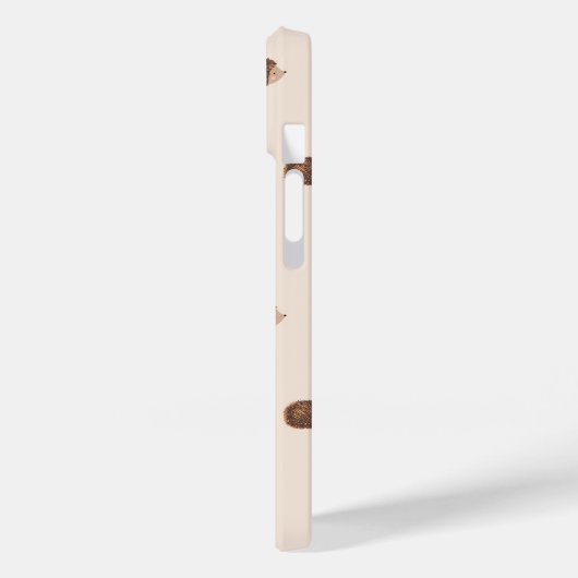 Niedliches Holz Igel- und Pilzmuster Case-Mate iPhone Hülle (Rückseite / Links)