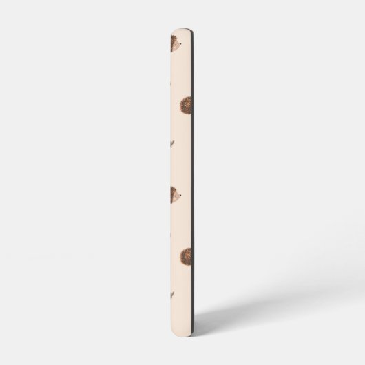 Niedliches Holz Igel- und Pilzmuster Samsung Galaxy Hülle (Linke Seite)