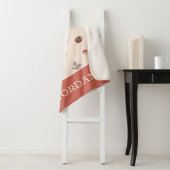 Niedliches Holz Igel- und Pilzmuster Sherpadecke (Beispiel)