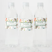 Niedliches Holz Kreaturen Tiermuster Kinderdusche Wasserflaschenetikett (Flaschen)