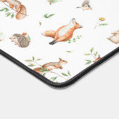 Niedliches Holzlandtier-Muster Schreibtischunterlage (Ecke)