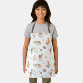 Niedliches Holzlandtier-Muster Schürze (Insitu)