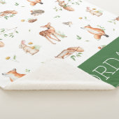 Niedliches Holzlandtier-Muster Sherpadecke (3/4)