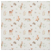 Niedliches Holzlandtier-Muster Stoff (Muster)