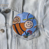 Niedliches Honey Bee Abzeichen Button (Beispiel)