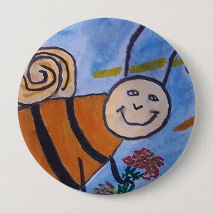 Niedliches Honey Bee Abzeichen Button