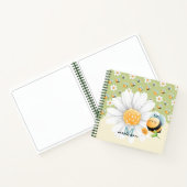 Niedliches Honey Bee Muster Notizblock (Innenseite)