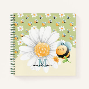 Niedliches Honey Bee Muster Notizblock