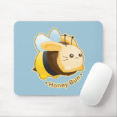 Niedliches Honig-Brötchen-Häschen Mousepad (Mit Mouse)