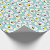 Niedliches Honigwabpapier Geschenkpapier (Ecke)
